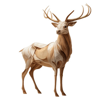 极致工艺的鹿形象