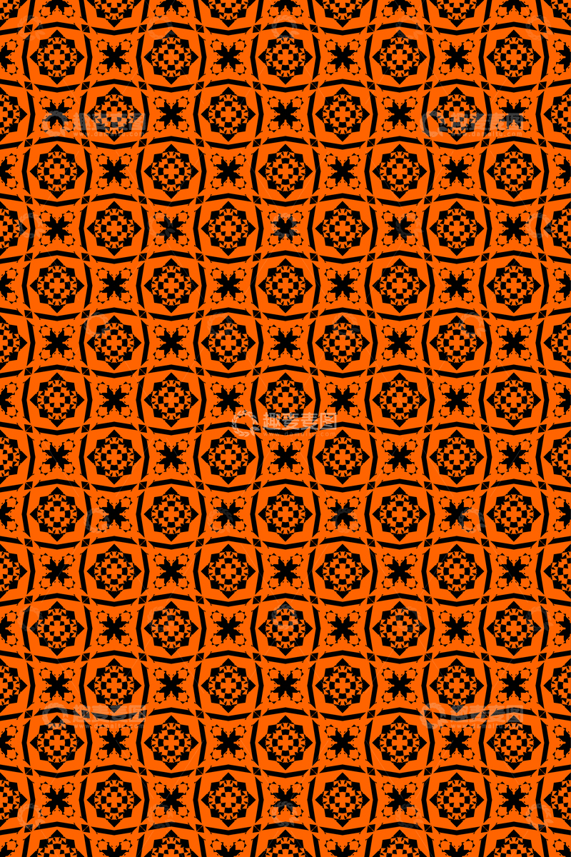 源文件下载【趣麦麦图】复古几何无缝花型44