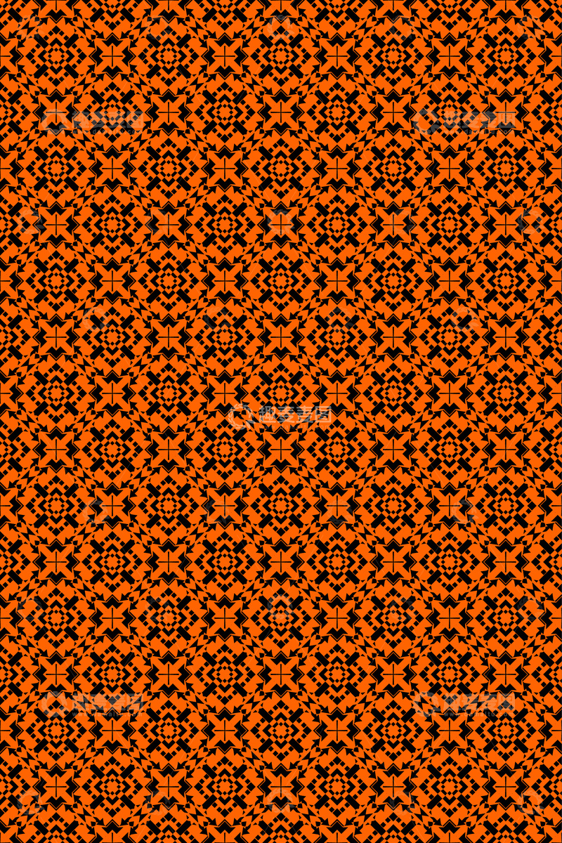 复古几何无缝花型22