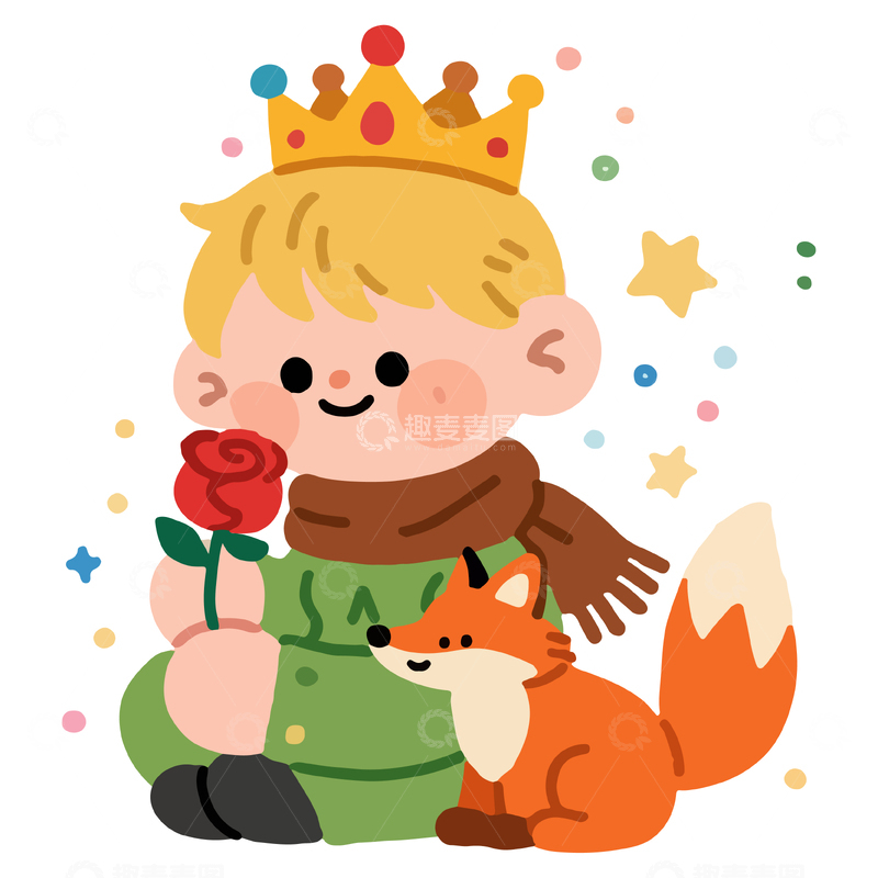 源文件下载【趣麦麦图】小王子和小狐狸1