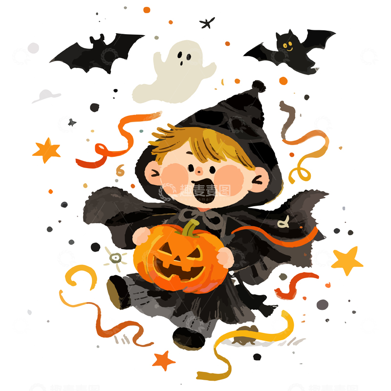源文件下载【趣麦麦图】万圣节卡通人物3