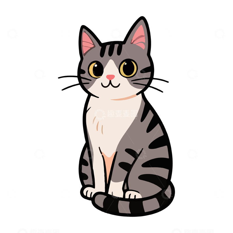 卡通小猫插画