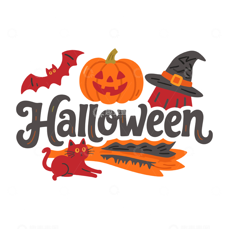 万圣节英文艺术字4