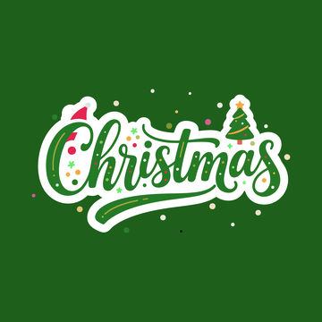 圣诞节英文艺术字3