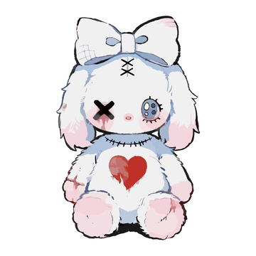 潮流兔子玩偶