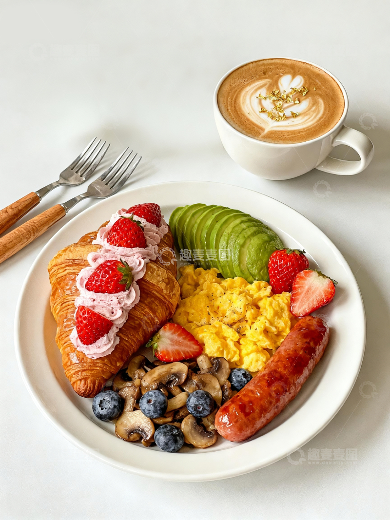 源文件下载【趣麦麦图】西式早餐场景3