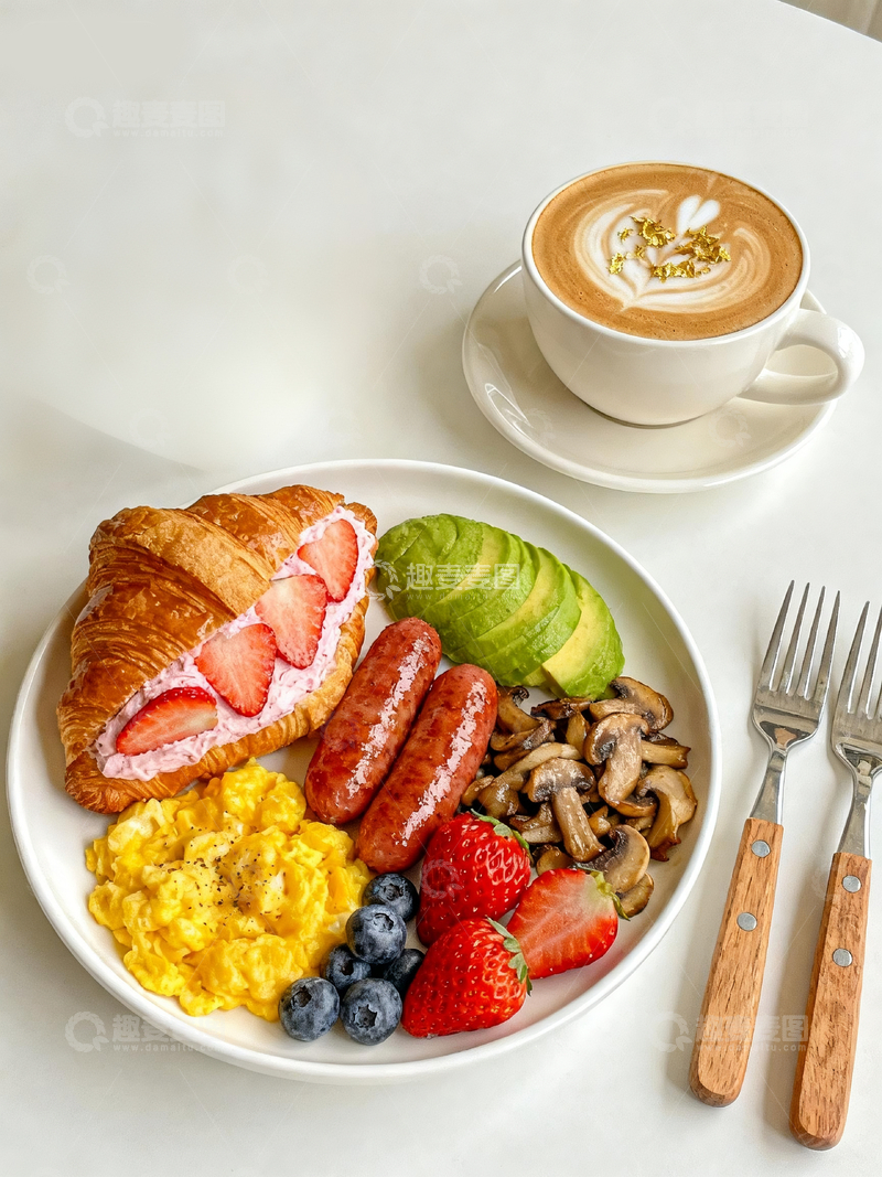 源文件下载【趣麦麦图】西式早餐场景4