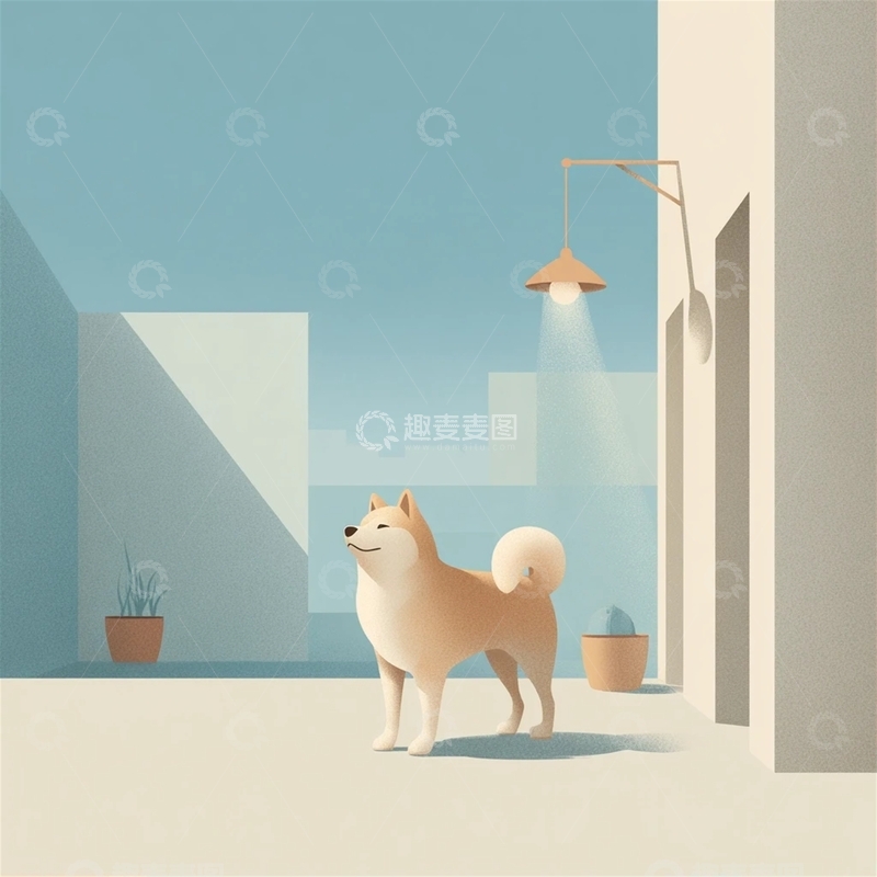 高清大图下载【趣麦麦图】可爱柴犬的悠闲时光