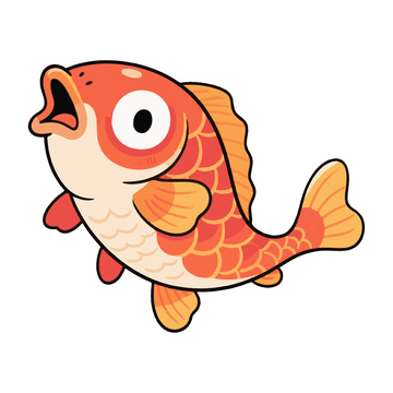 一条好运锦鲤鱼