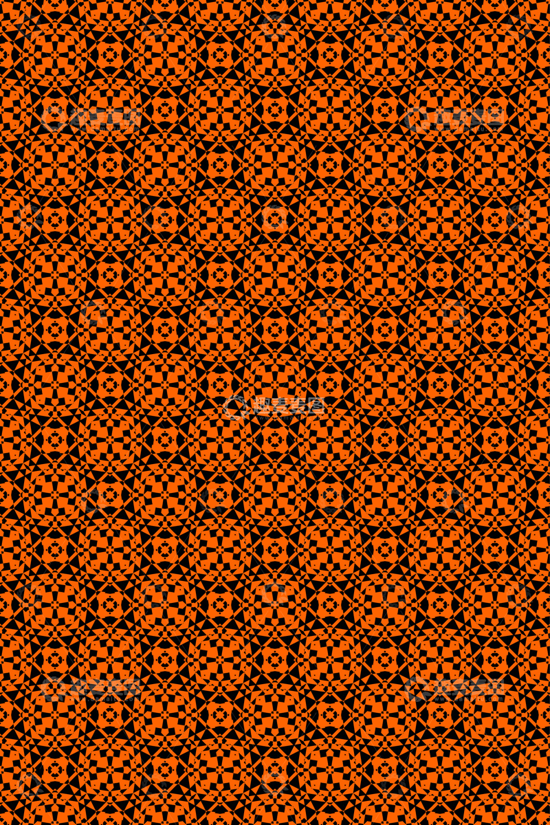 源文件下载【趣麦麦图】复古大牌风几何花型无缝图案