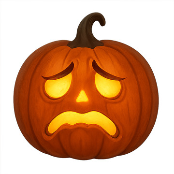 悲伤南瓜灯表情