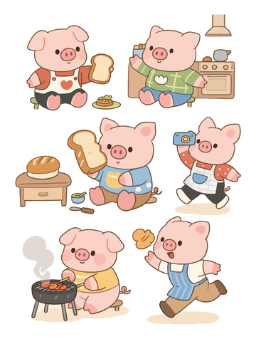 小猪可爱拟人