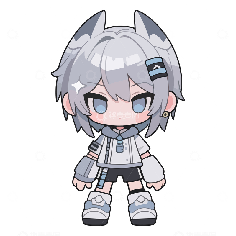 源文件下载【趣麦麦图】二次元卡通人物2