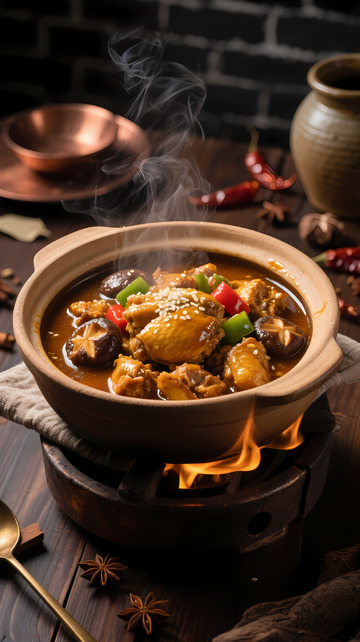 美食摄影黄焖鸡美食广告摄影