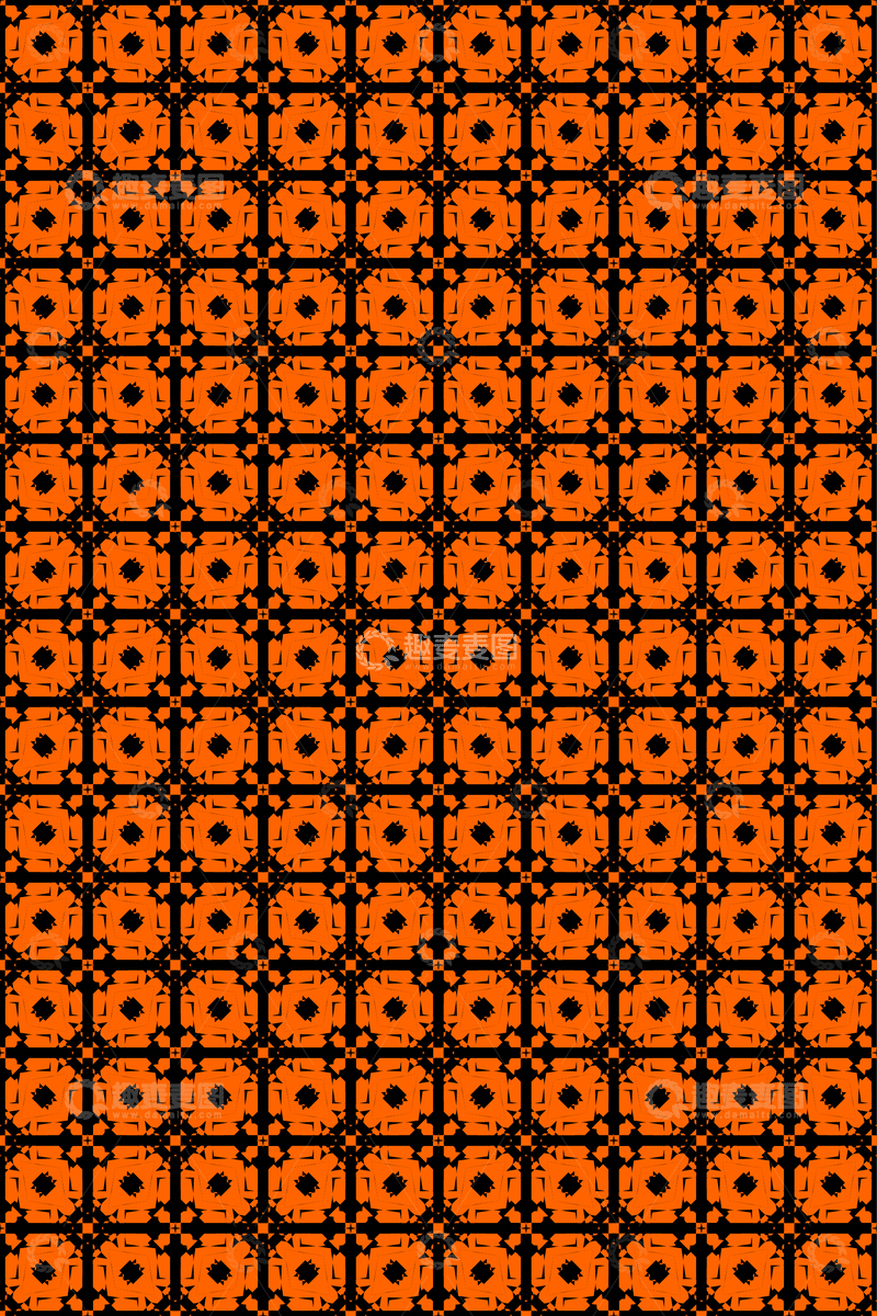 源文件下载【趣麦麦图】大牌风复古几何花型无缝设计37