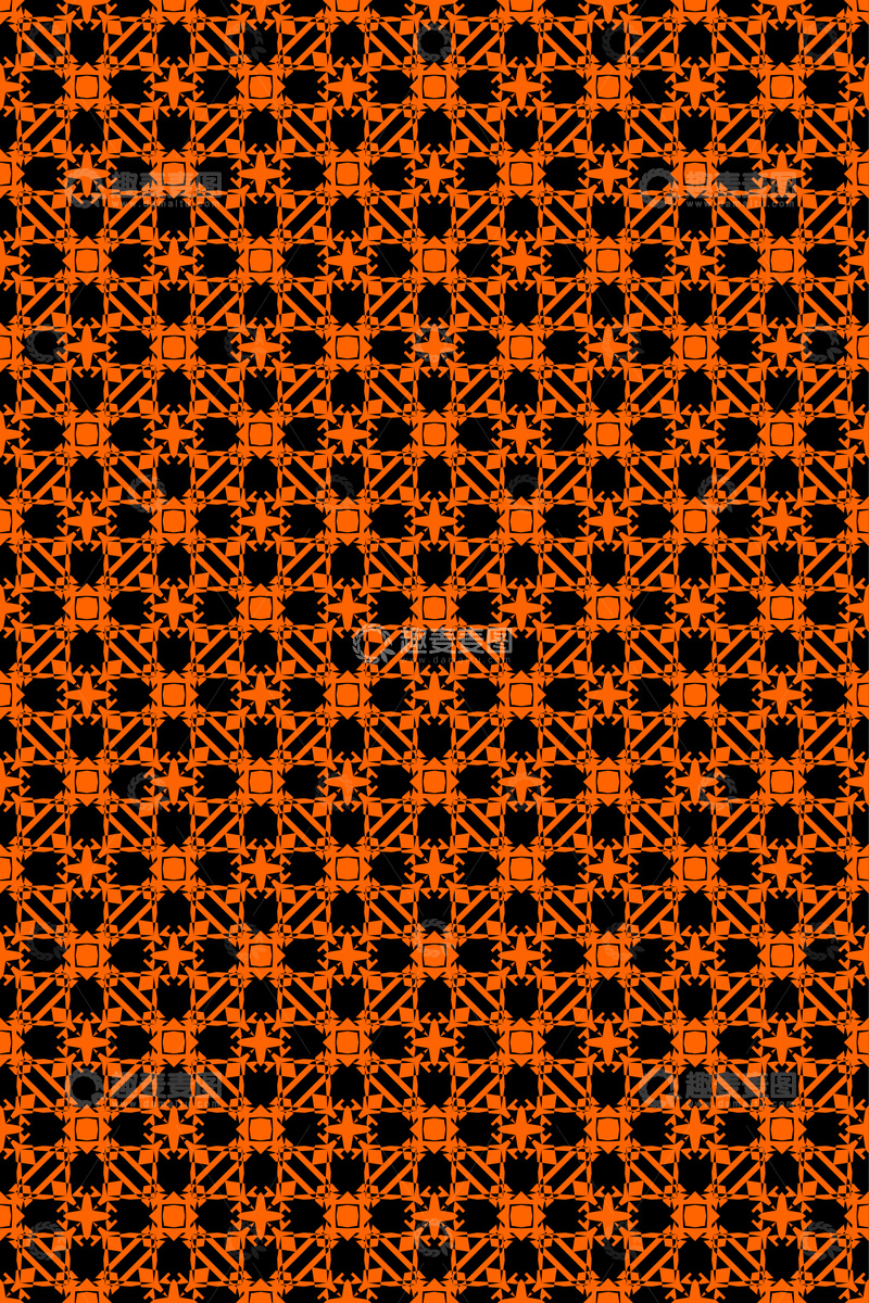 源文件下载【趣麦麦图】大牌风复古几何花型无缝设计32