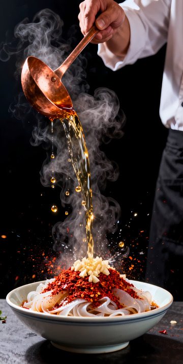 美食摄影陕西油泼面特色小吃