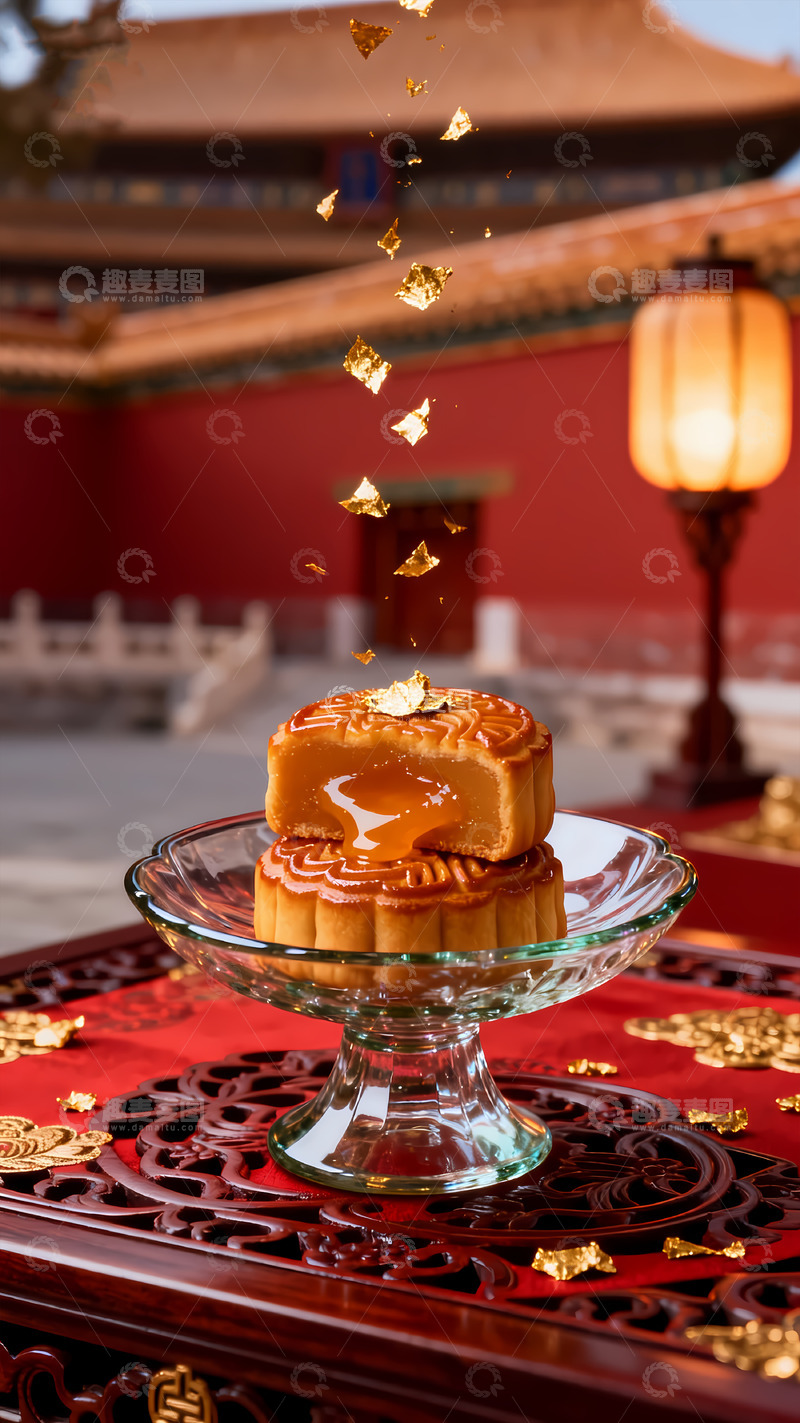 高清大图下载【趣麦麦图】国风美食摄影月饼美食摄影