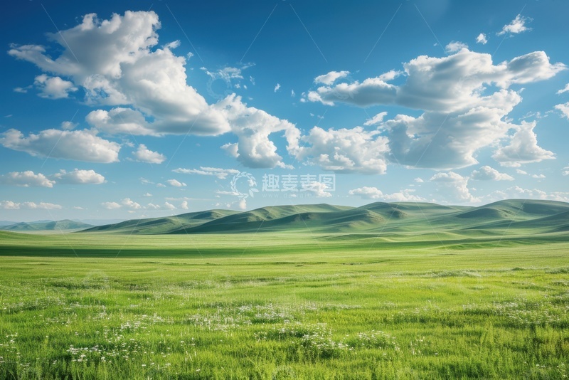 高清大图下载【趣麦麦图】美丽的大草原自然风景