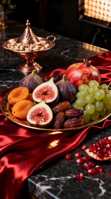 新疆多种水果组合摄影图