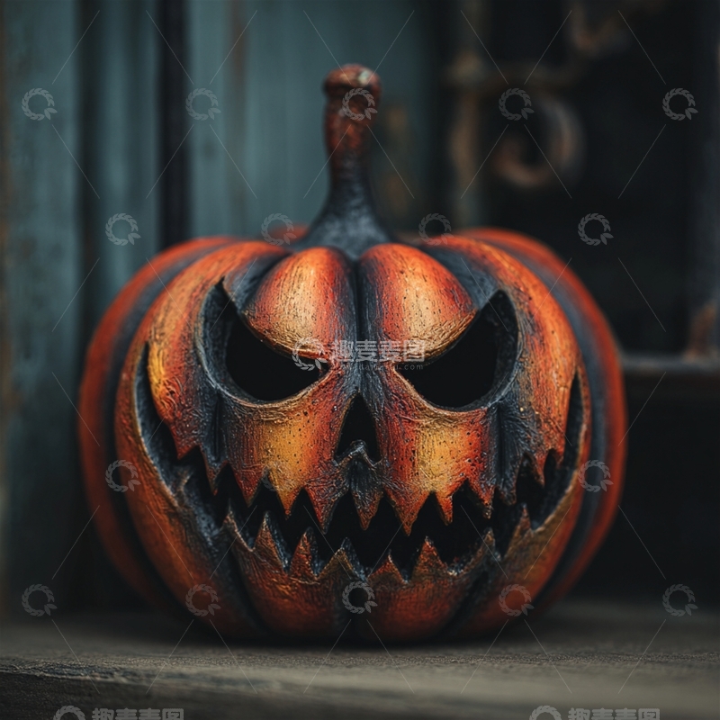 高清大图下载【趣麦麦图】万圣节南瓜灯的恐怖魅力