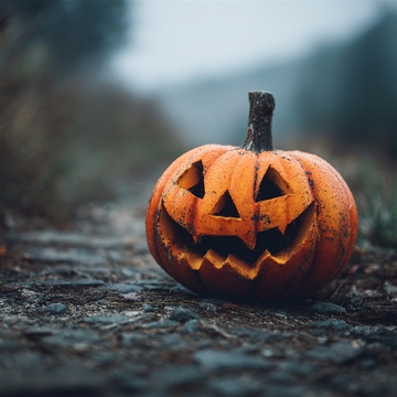 秋季南瓜灯特写