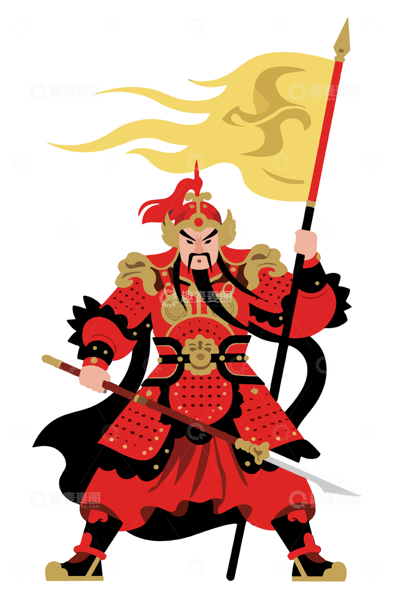 源文件下载【趣麦麦图】中国古代武将5