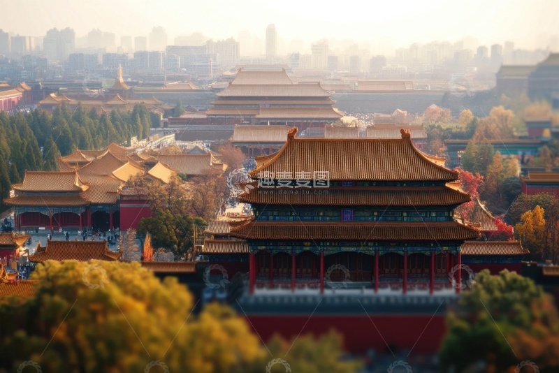 高清大图下载【趣麦麦图】城市古建筑角楼摄影