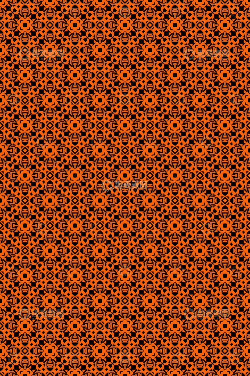 源文件下载【趣麦麦图】大牌风复古几何花型无缝设计56