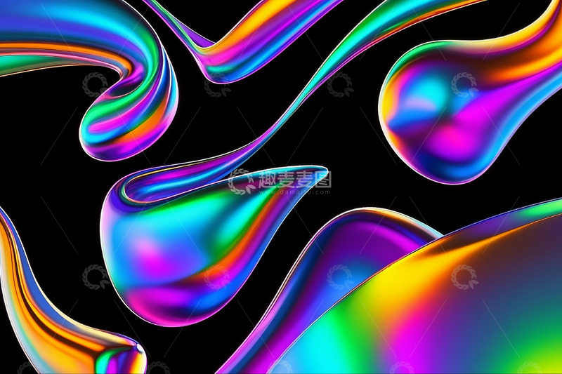 高清大图下载【趣麦麦图】彩色抽象背景