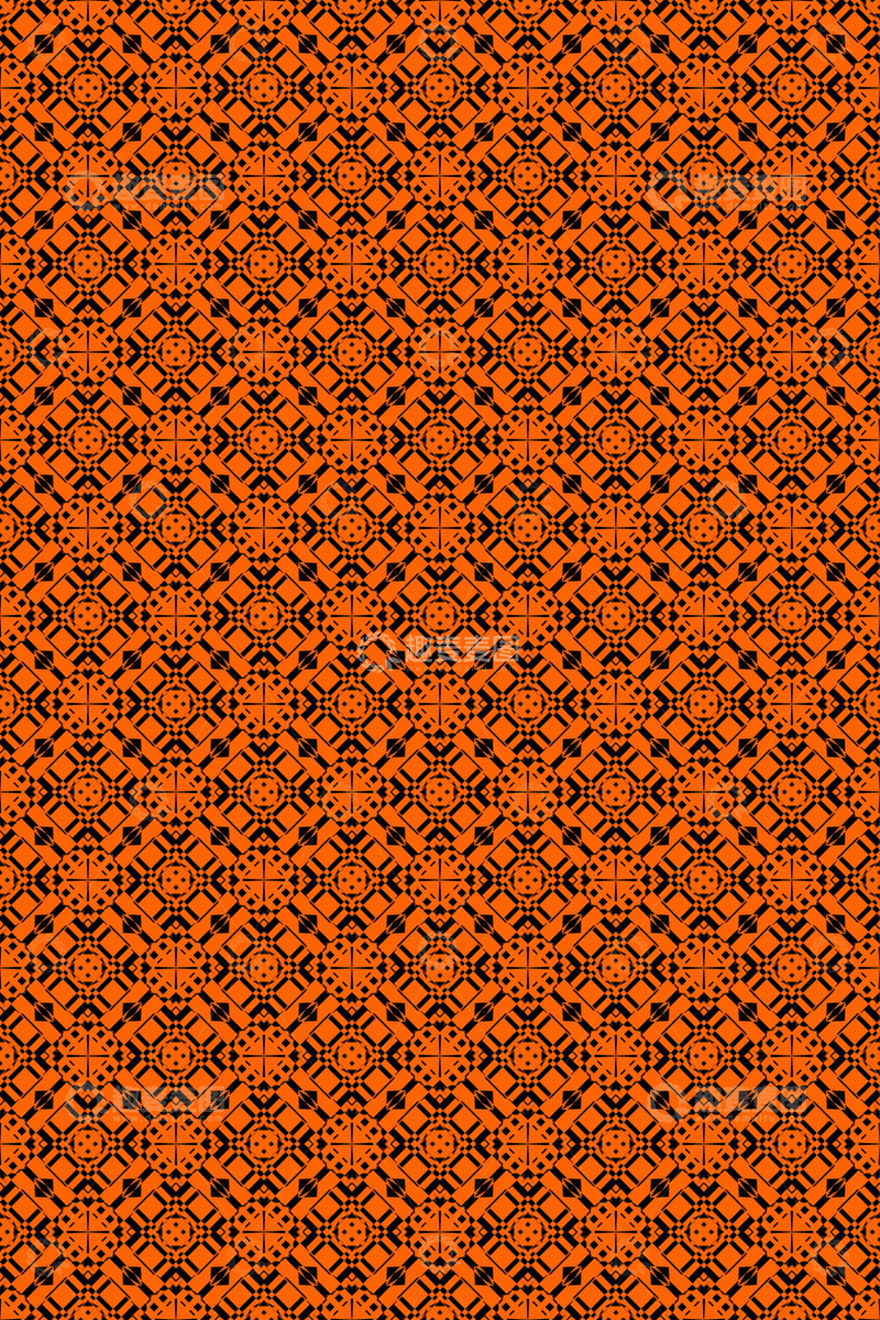 源文件下载【趣麦麦图】大牌风复古几何花型无缝设计59