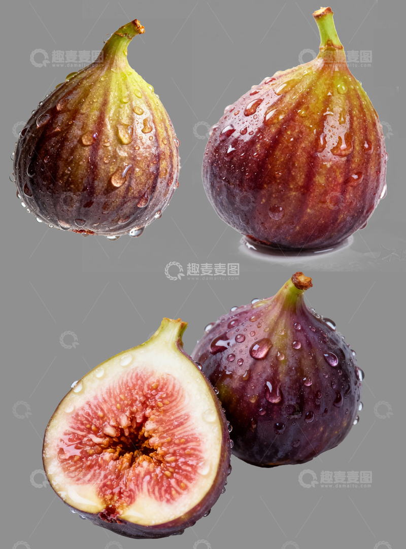 源文件下载【趣麦麦图】免扣素材秋季水果无花果
