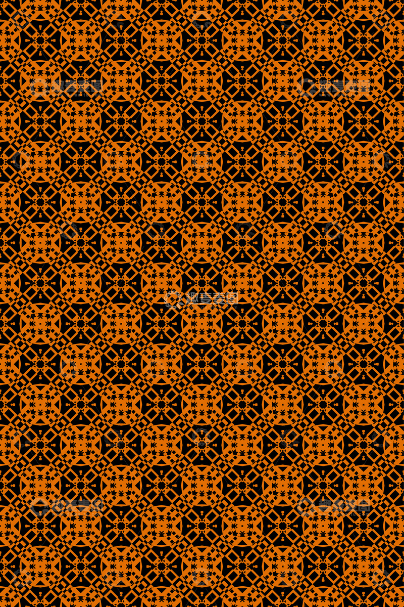 源文件下载【趣麦麦图】大牌风复古几何花型无缝设计63