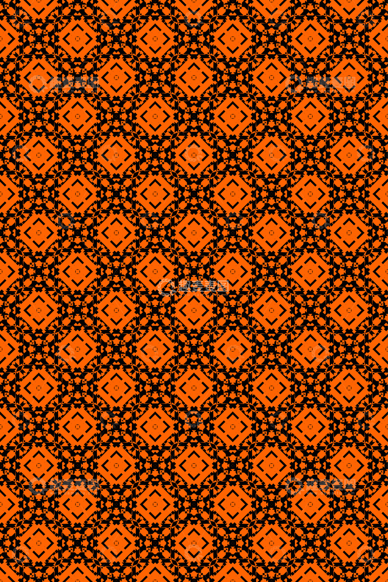 源文件下载【趣麦麦图】大牌风复古几何花型无缝设计49