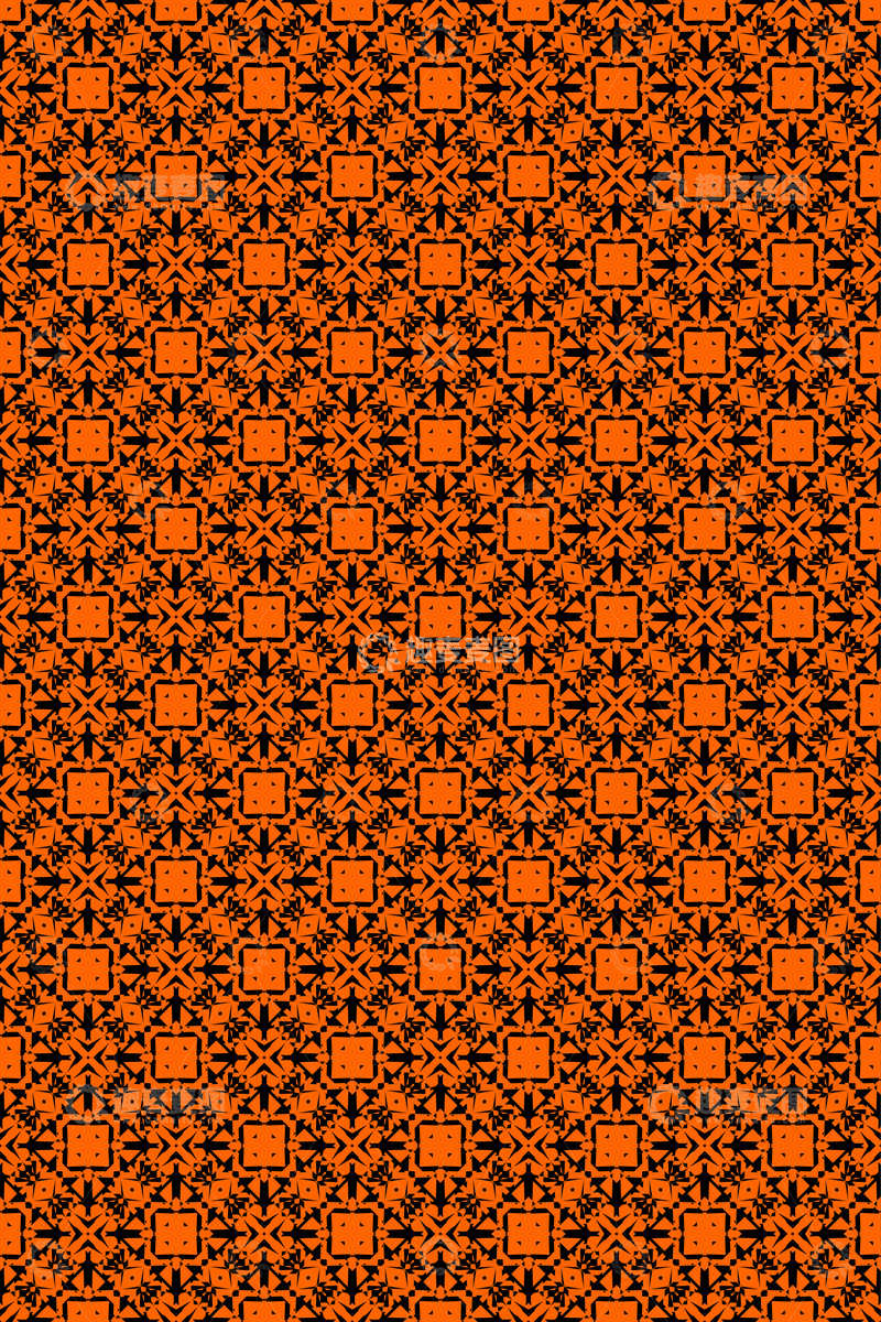 源文件下载【趣麦麦图】大牌风复古几何花型无缝设计54