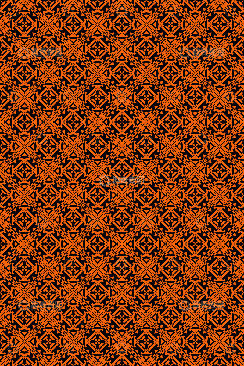 源文件下载【趣麦麦图】大牌风复古几何花型无缝设计69