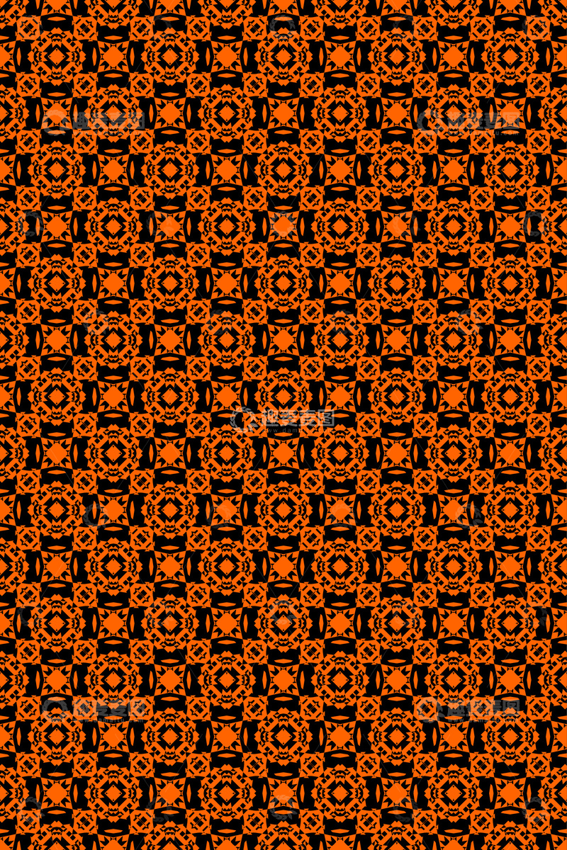 源文件下载【趣麦麦图】大牌风复古几何花型无缝设计90