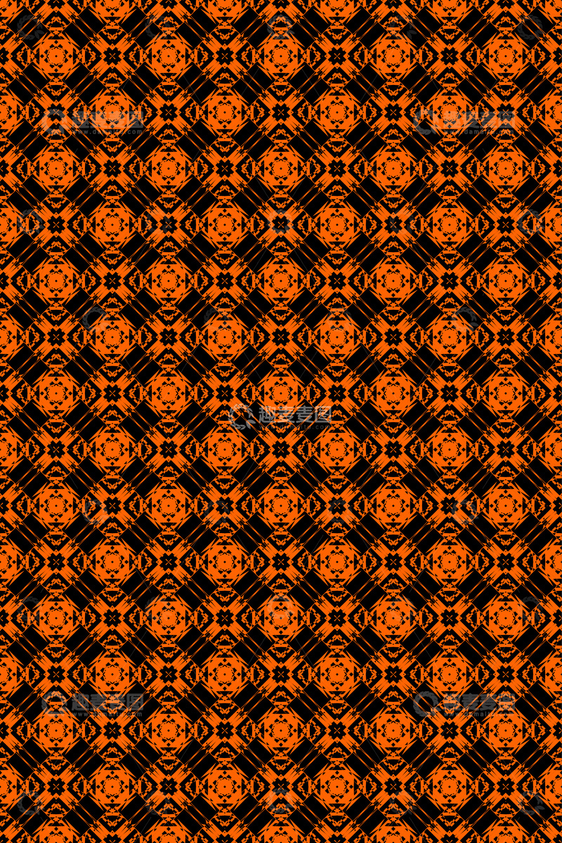 源文件下载【趣麦麦图】大牌风复古几何花型无缝设计105