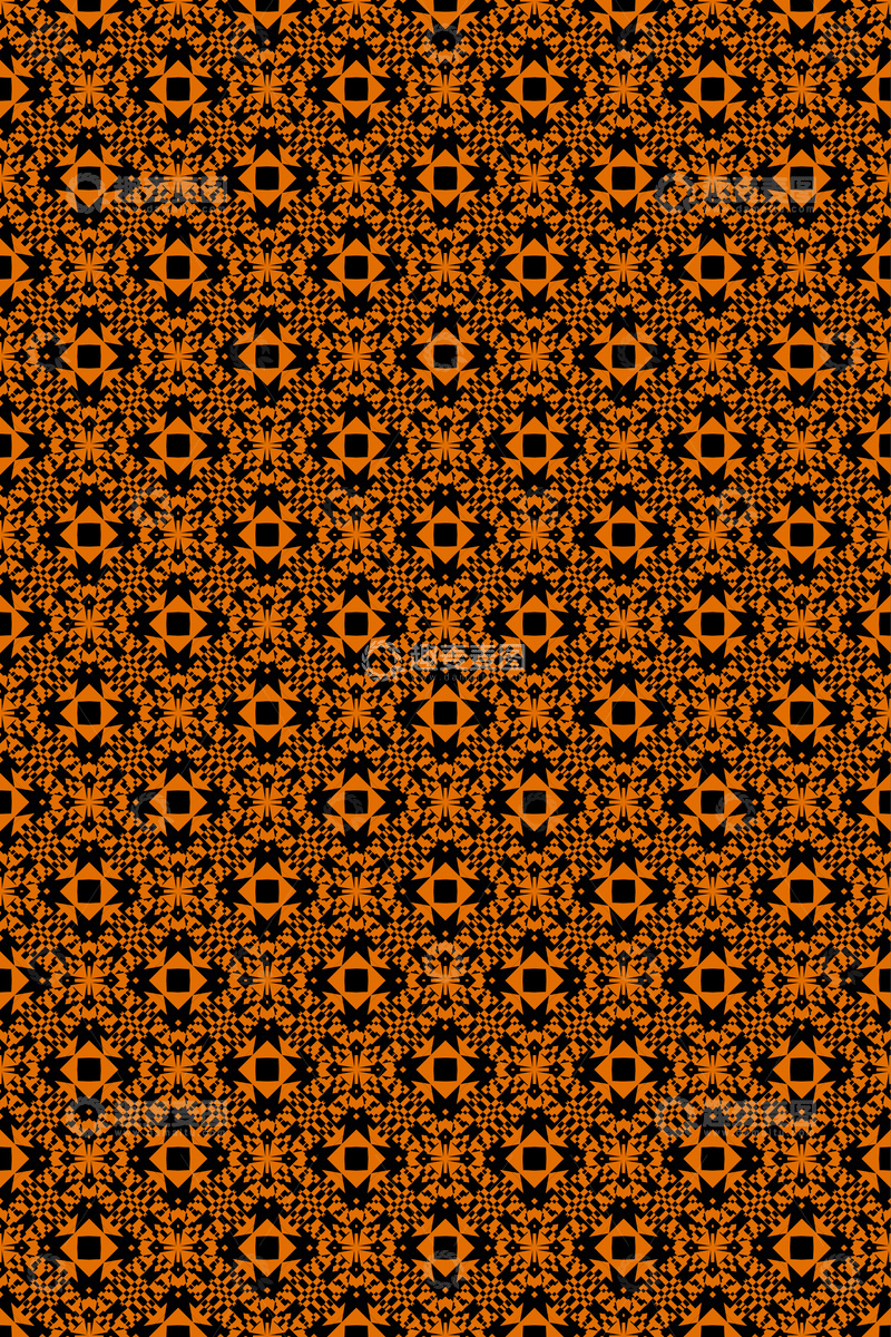 源文件下载【趣麦麦图】大牌风复古几何花型无缝设计102