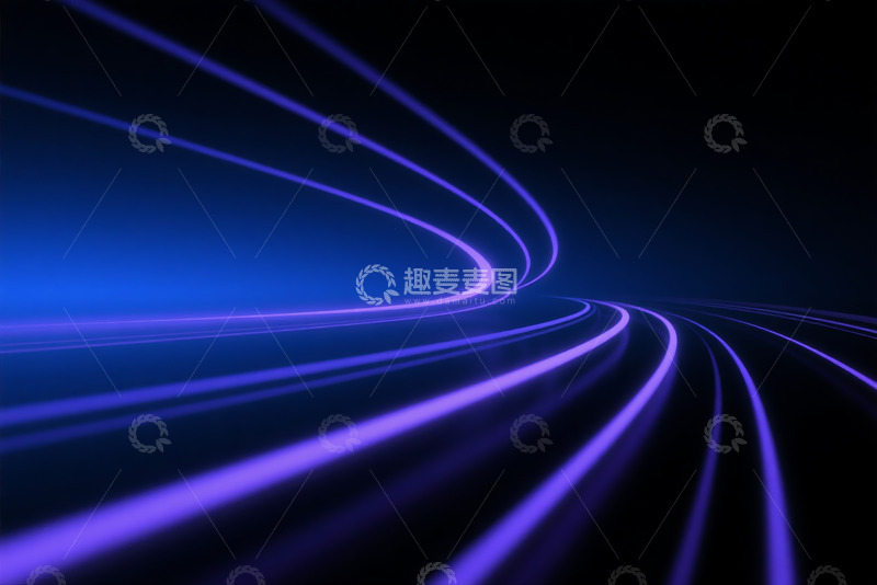 高清大图下载【趣麦麦图】动感线条科技背景