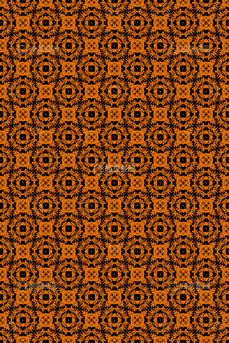 源文件下载【趣麦麦图】大牌风复古几何花型无缝设计103