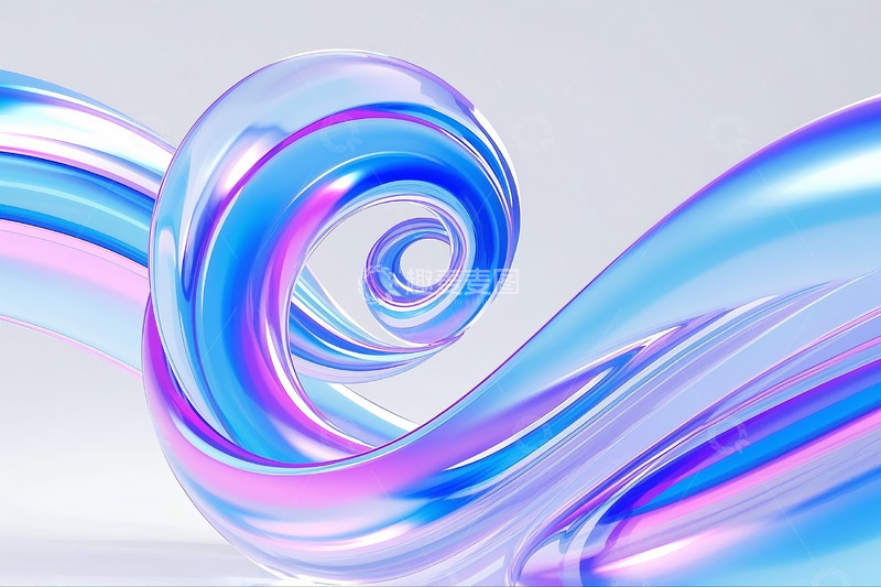高清大图下载【趣麦麦图】螺旋蓝紫渐变背景