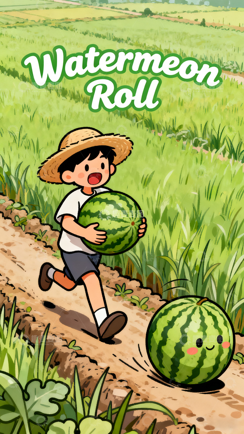 高清大图下载【趣麦麦图】松弛四季描边插画