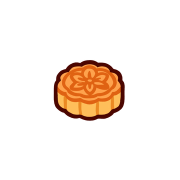 中秋节月饼插画素材
