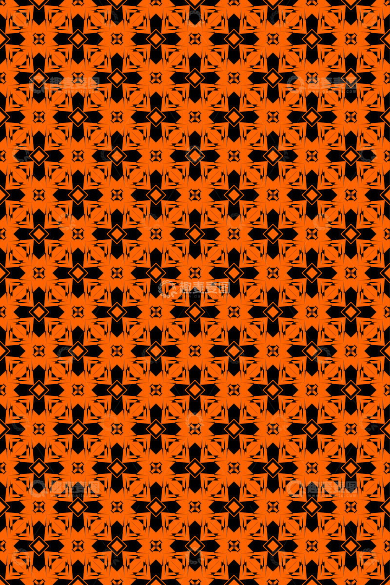 源文件下载【趣麦麦图】几何无缝花纹52