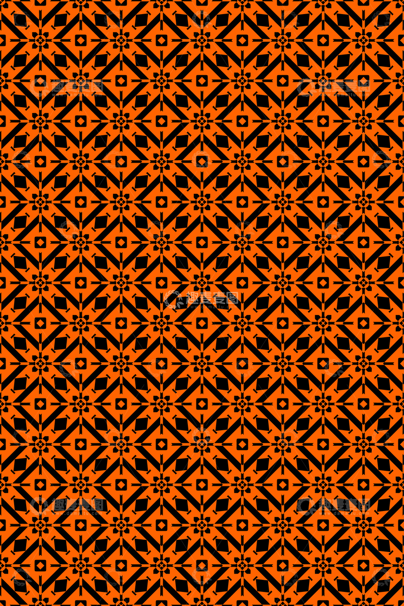 源文件下载【趣麦麦图】几何无缝花纹23