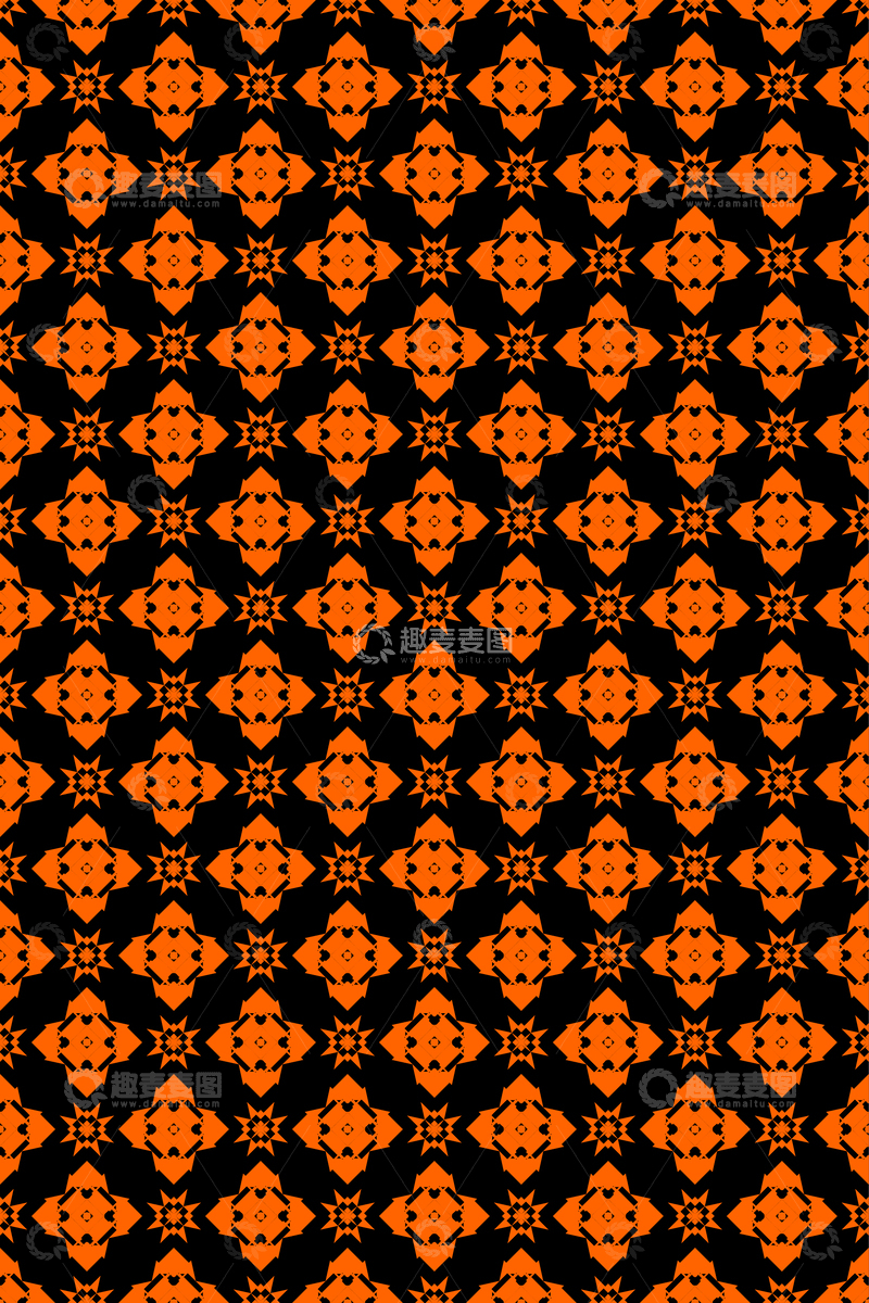 源文件下载【趣麦麦图】几何无缝花纹68