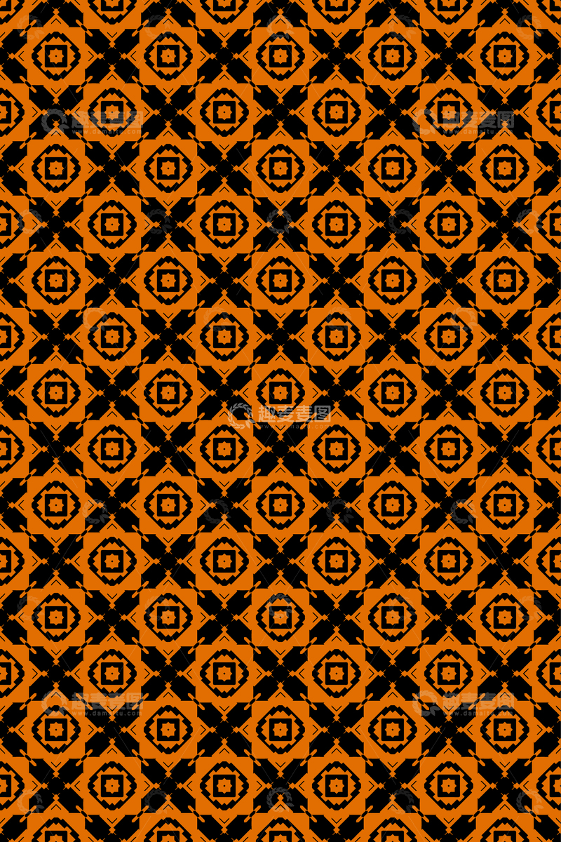 源文件下载【趣麦麦图】-几何无缝花纹78