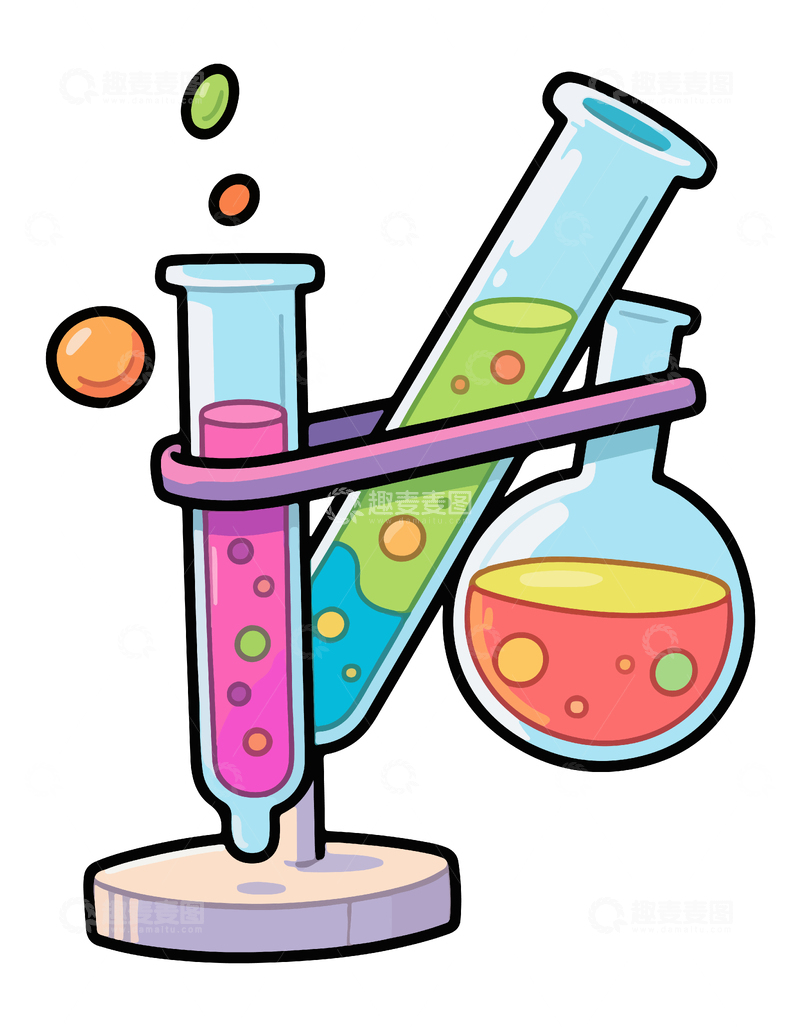 源文件下载【趣麦麦图】-化学试管玻璃瓶
