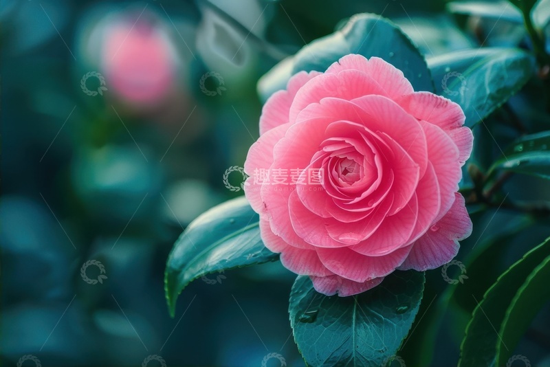 高清大图下载【趣麦麦图】一层层的山茶花